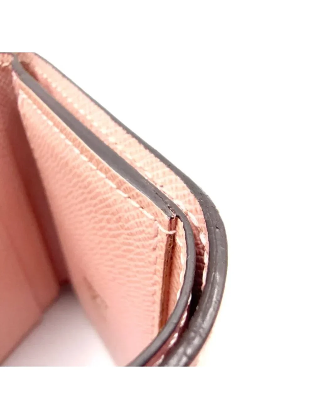 Louis Vuitton Portefeuille Zoe Monogram Rose Ballerine Leather Canvas Pink